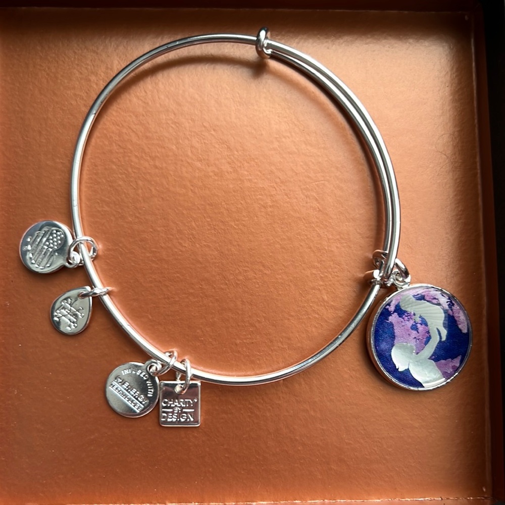 NIB ALEX AND ANI LIMITED EDITION BRIGHT FUTURE ADJUSTABLE CHARM BRACELET